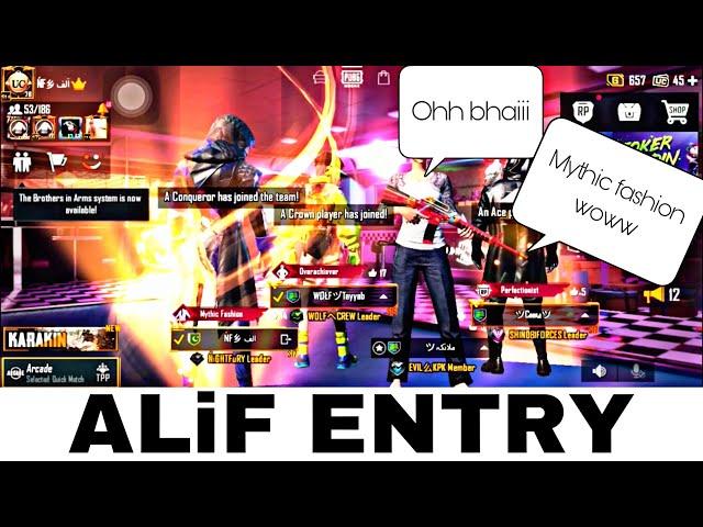 ENTRY INTO THE RANDOM SQUAD || NFALIF YT || PUBG MOBILE