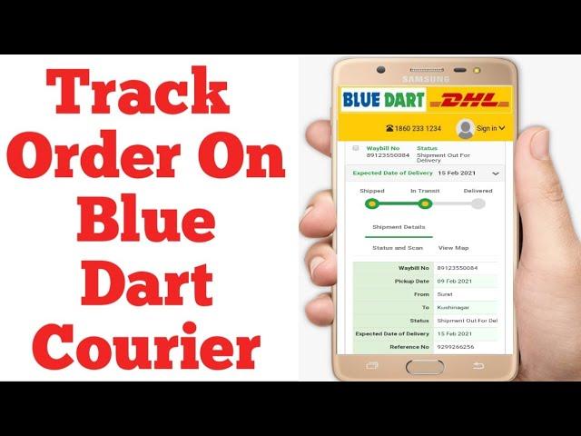 How To Track Blue Dart Courier By Tracking Number | Blue Dart Courier Ko Kaise Track Kare