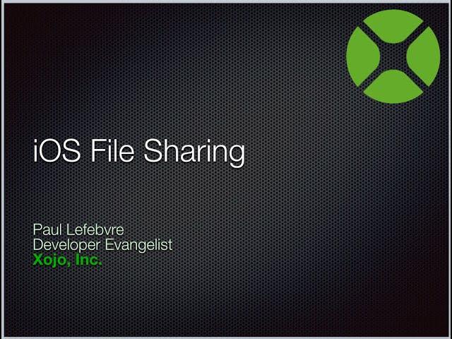 iOS File Sharing using iTunes