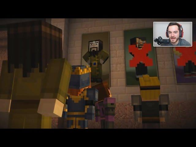 Youtubers React To THEMSELVES In Minecraft Story Mode