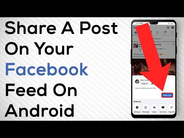 How To Share A Post On Your Feed On Facebook