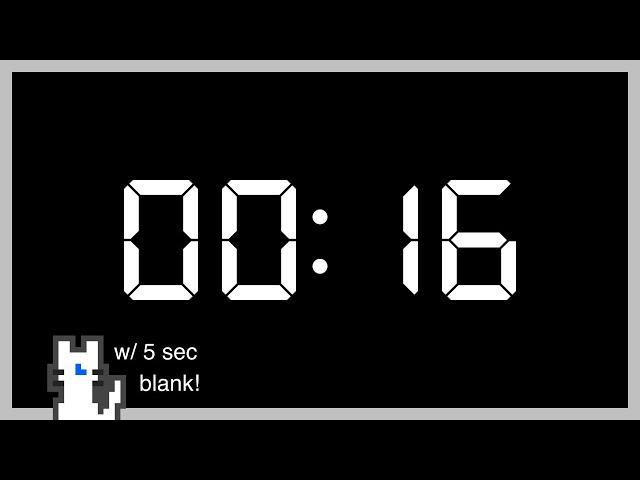 16 Seconds Timer (with 5 seconds blank)