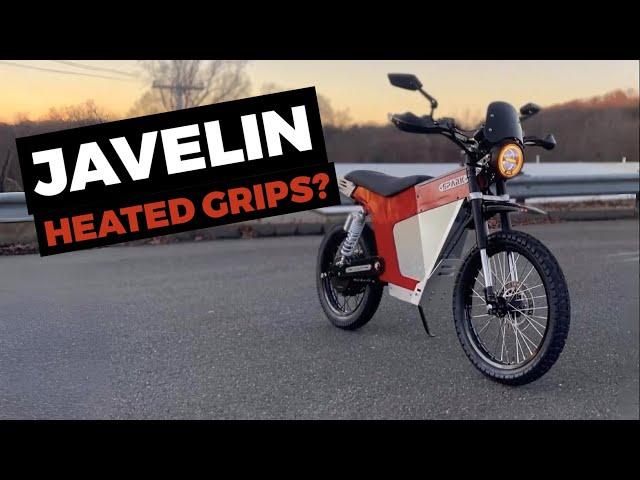 Custom Javelins Electric Bike | Using Heated Grips