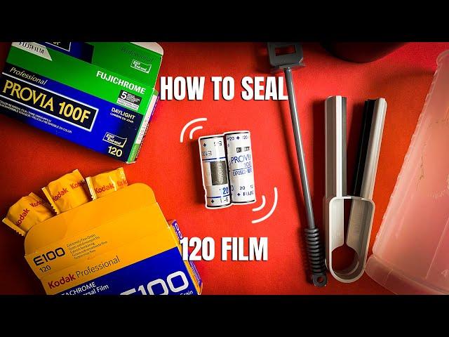 How To Seal 120 Film - Unload a finished roll of medium format film