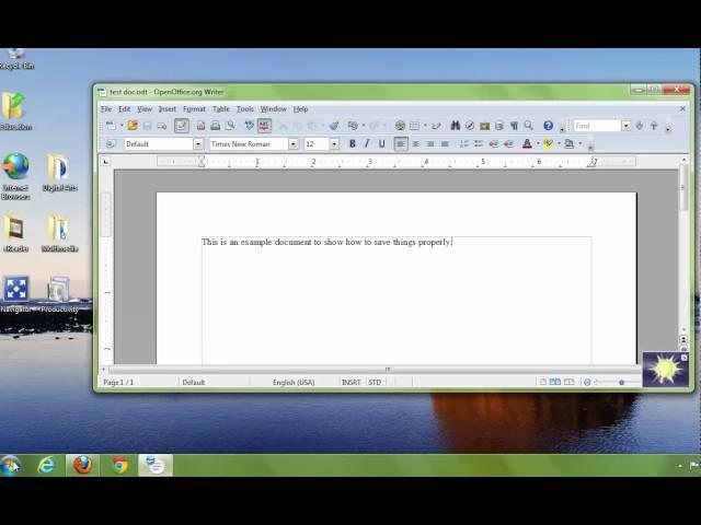 Windows 7: Tutorial 9 - Saving a document to a folder