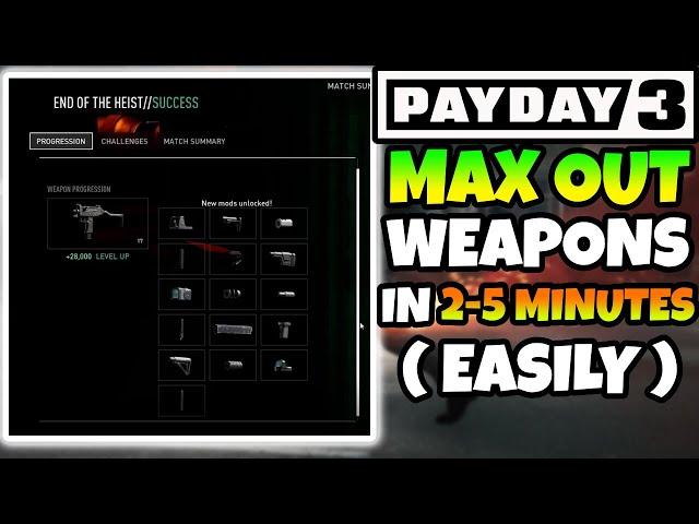 Payday 3 - Infinite FAST XP Exploit (Max Out Any Weapon In 2-5 Minutes)