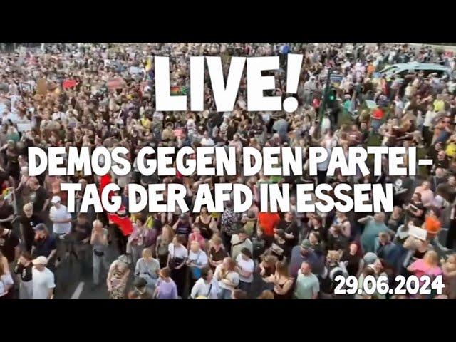  LIVE  Ausnahmezustand in ESSEN Demonstrationen gegen Parteitag der AfD - Wird es eskalieren? 