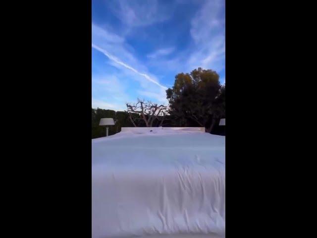 Diddy has 50-foot bed in his backyard