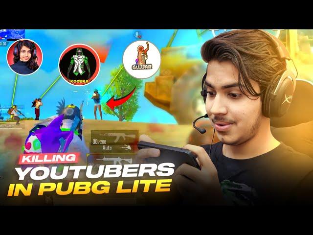 Pure 1v1 With Gujjar x In YOUTUBERS BATTLE| Killing - koobra bhai,clutch queen ETC