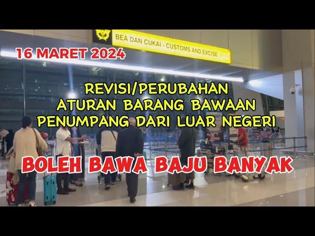 INFO UPDATE ATURAN BARANG BAWAAN DARI LUAR NEGERI MARET 2024