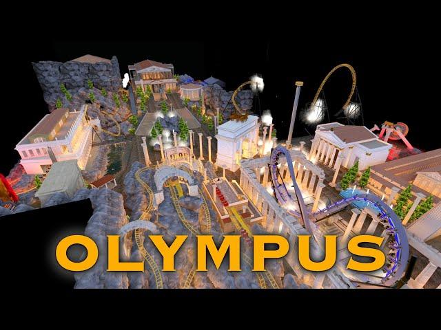 OLYMPUS | Indoor-Themenbereich mit Infinity & Spinning Coaster zur Griechischen Mythologie