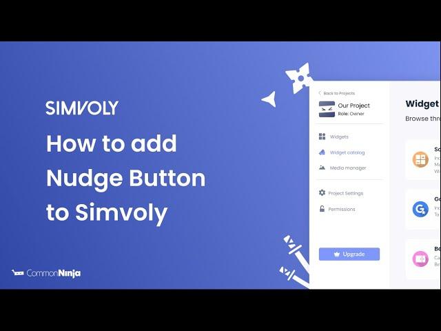 How to add a Nudge Button to Simvoly