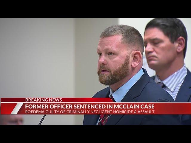 Former officer sentenced after convictions for Elijah McClain's death