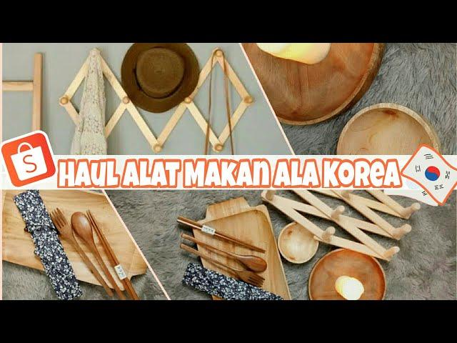 Shopee haul alat makan ala korea | alat makan aesthetic from shopee | haul barang berfaedah