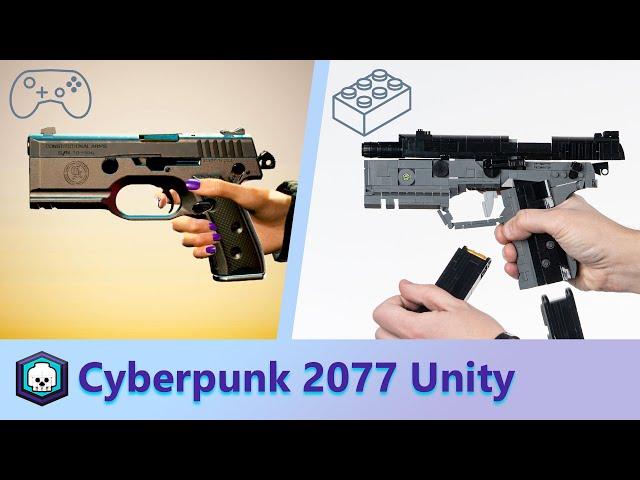 LEGO Cyberpunk 2077 Unity Pistol with REALISTIC functions!