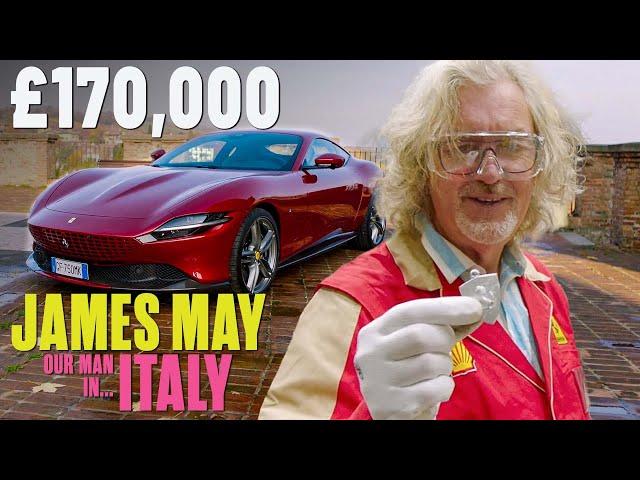 James May Visits the Ferrari Factory and Test Drives a Ferrari Roma | James May: Our Man in Italy