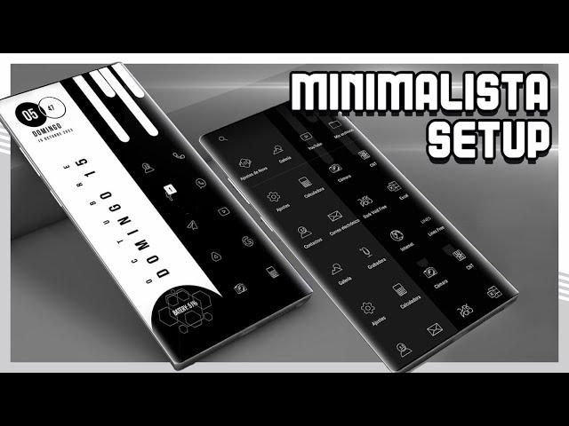 NUEVO SETUP NOVA LAUNCHER: Blanco y Negro - PERSONALIZA tu Android ELEGANTE Y MINIMALISTA GRATIS