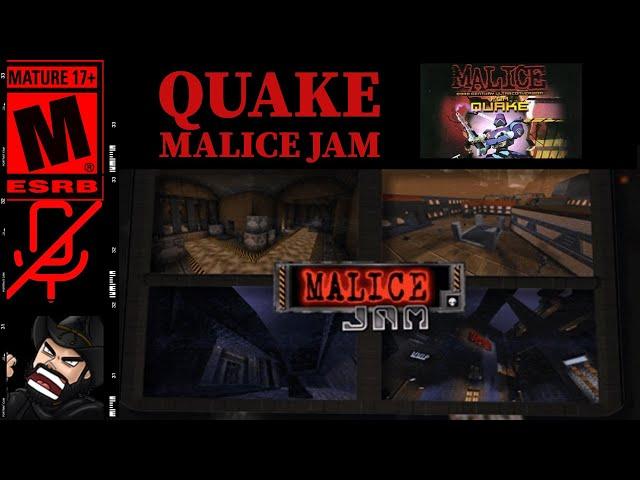 QUAKE - Malice Jam - 4 Custom Maps (NO Commentary) 4 Community Maps for 1997 Total Conversion Mod