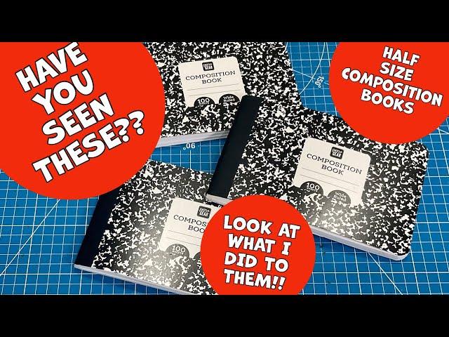 DO YOU HAVE SOME OF THESE?  altered composition books!!  EASY TUTORIAL!