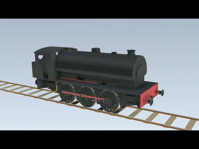 Tank Engine Animation (Hunslet Austerity 0-6-0ST)