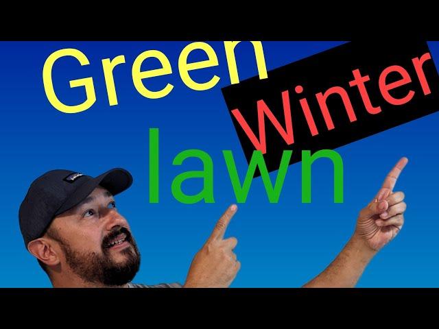 How to make  your lawn dominate during winter!