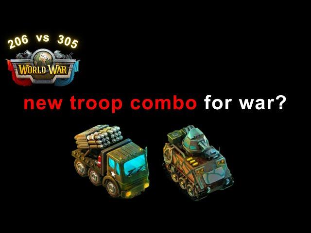 Weird troop combo for war attacks | MRL | APC | Fighters | Dominations Guide & Tips