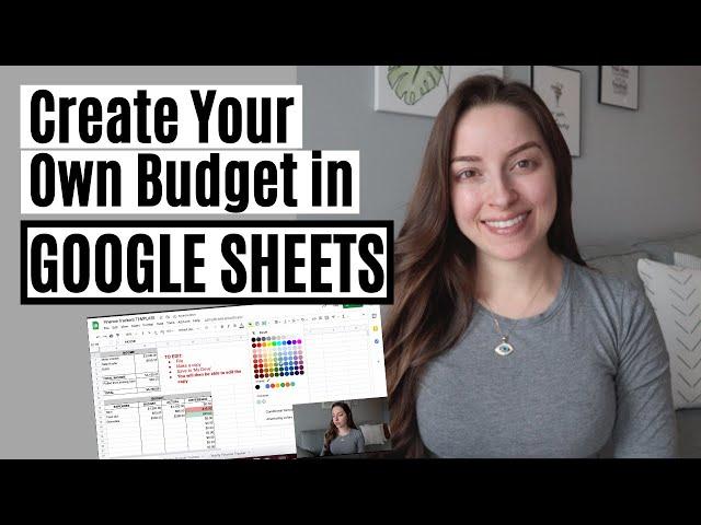 How To Build Your Own Budget in Google Sheets | GOOGLE SHEETS DEMO/TUTORIAL