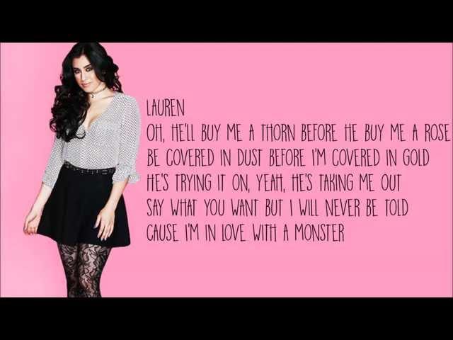 Fifth Harmony - I'm in love with a monster ( Official Lyrics)