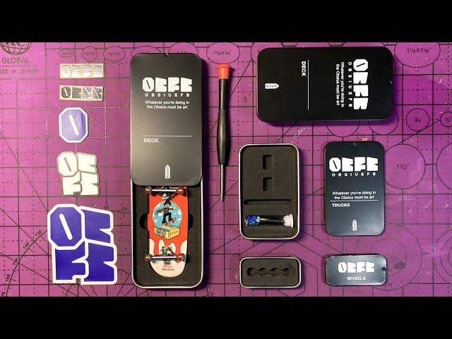 OBSIUS Fingerboard Unboxing & Setup - (Austin x Sticky Collab Deck)