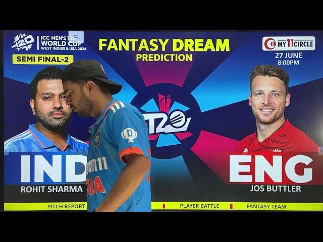 INDIA vs ENGLAND LIVE Dream11 Prediction | T20 World Cup Semi Final | Dream11 Team Of Today Match