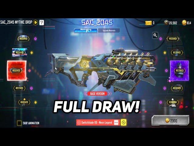 Mythic Switchblade X9 Neon Legend Full Draw Codm | Sac 2045 Mythic Drop Full Draw Cod Mobile