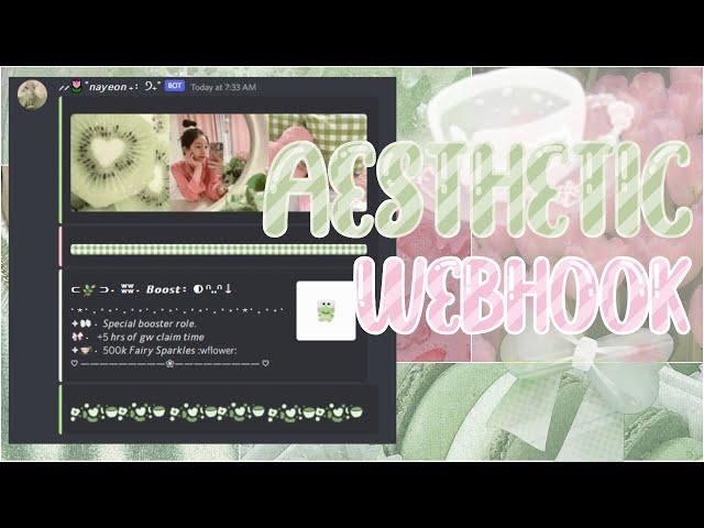How to make aesthetic webhook on discord | ⸝⸝˚𝙨𝙖𝙞𝙨𝙪𝙠𝙞 ₊﹕੭₊˚