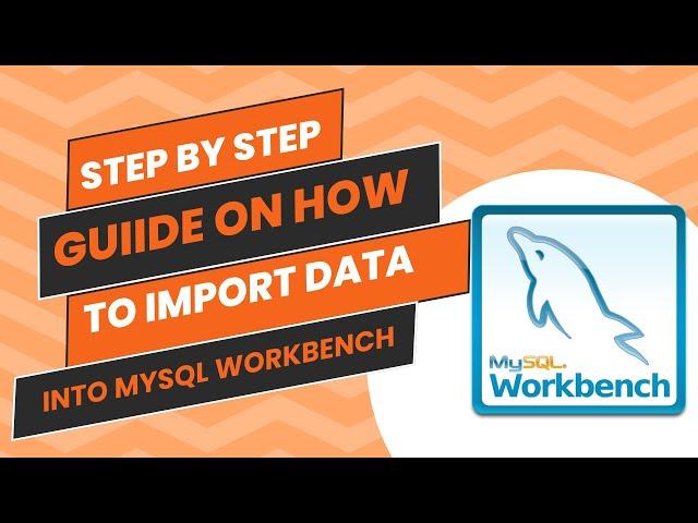 How to import data into Mysql Workbench