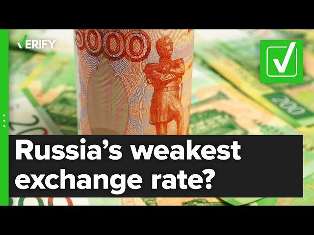 Yes, Russia's ruble hit its weakest level ever against the U.S. dollar