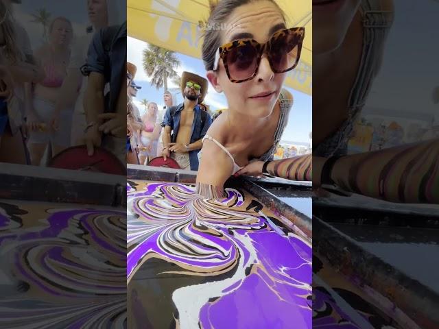 Purple and Gold Body Marbling Dip by BLVisuals at Tortuga Festival (79)