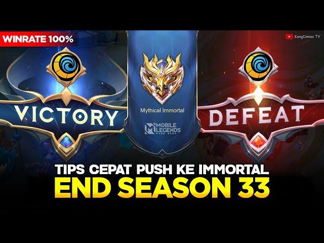 TIPS CEPAT PUSH RANK KE IMMORTAL AKHIR SEASON 34!!