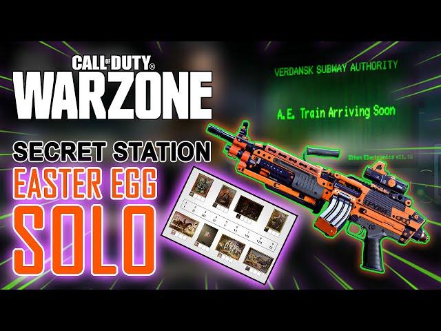 Call of Duty Warzone - Completing the Secret Train Station Easter Egg SOLO!!!