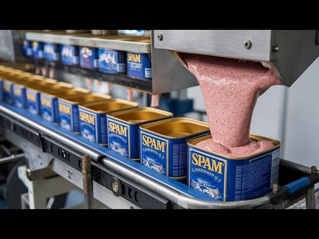 How Millions of SPAM Cans Are Made in a Factory | Canned Meat Factory Process