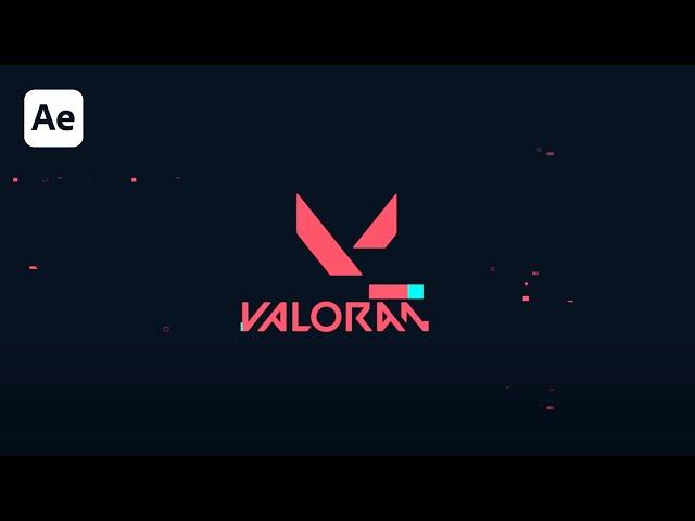 Valorant Inspired Logo Intro Tutorial in After Effects - After Effects Tutorial - No Plugin Required