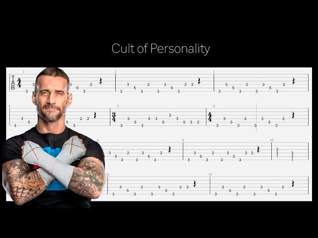 Living Colour - Cult of Personality // Guitar TABS (CM Punk Theme)