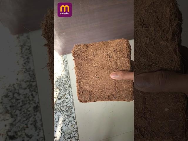 Cocopeat for plants 1kg meesho #shopping #shortvideo