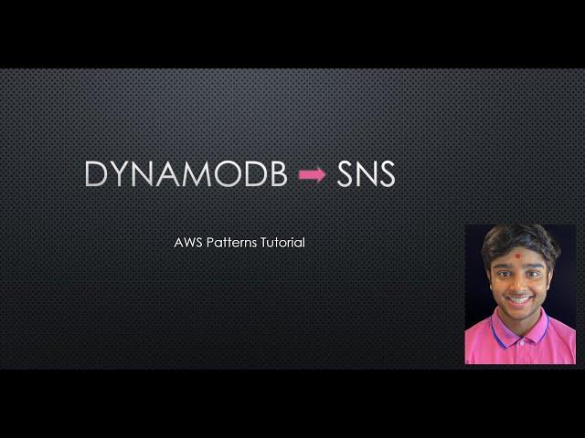 How to use Amazon Dynamodb streams to create an SNS workflow