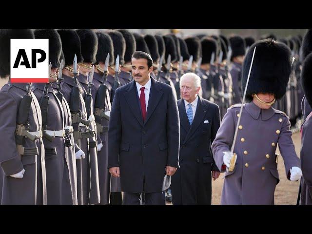 King Charles III welcomes Qatar's Sheikh Tamim bin Hamad Al Thani for UK visit