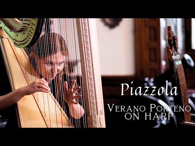 Amelia Tokarska harpist plays Astor Piazzolla – „Verano Porteño” (LIVE)