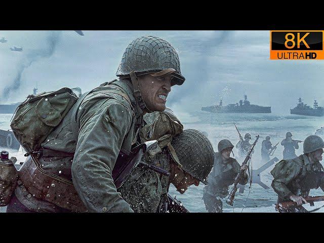 D-Day / Omaha Beach June 6, 1944｜Operation Overlord｜Call of Duty WW2 - 8K HDR