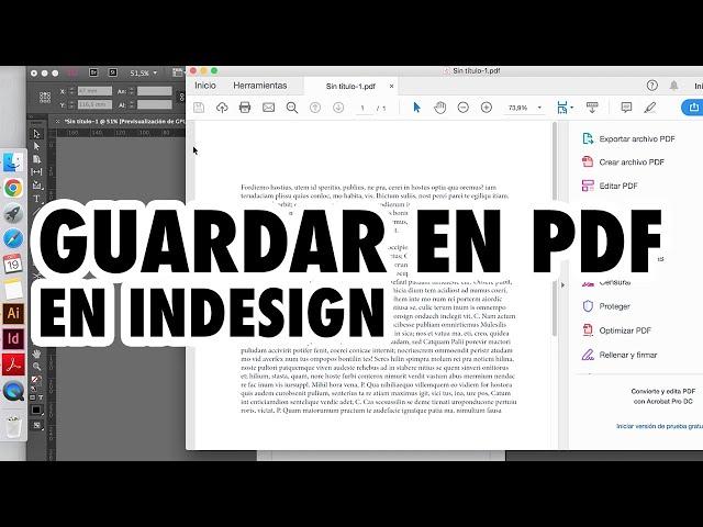 Como GUARDAR PDF en INDESIGN