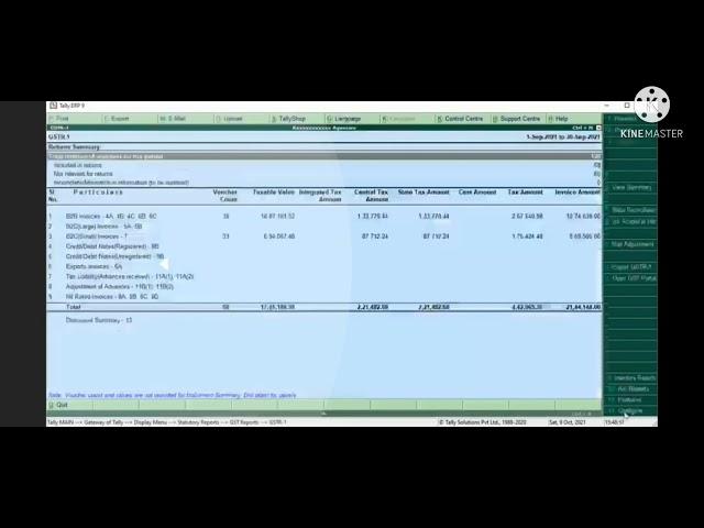 HSN  uploading in GST portal from tally ERP 9