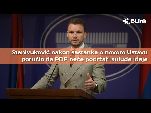 Stanivuković nakon sastanka o novom Ustavu poručio da PDP neće podržati sulude ideje | Blink