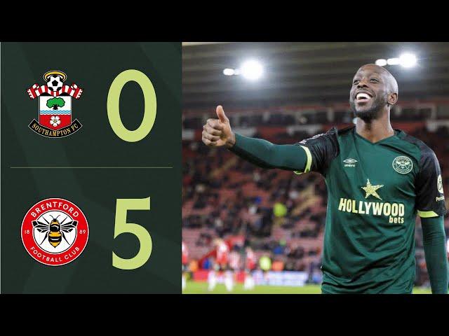 FIVE STAR BEES  Mbeumo, Wissa, KLP + Schade | Southampton 0-5 Brentford | Premier League Highlights