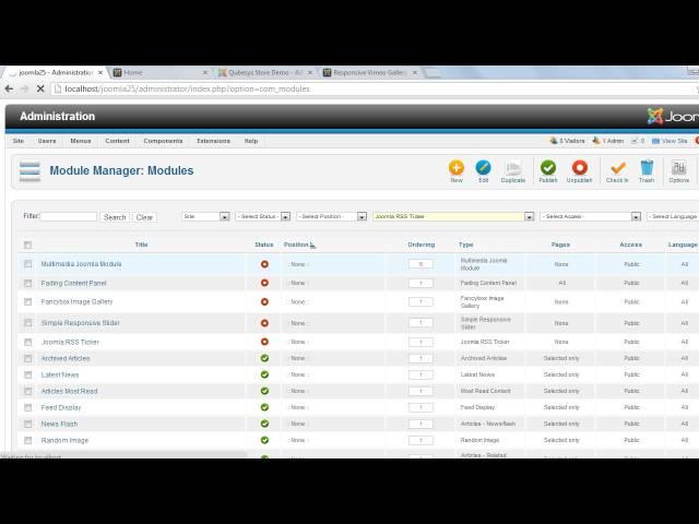 RSS Ticker Joomla Module